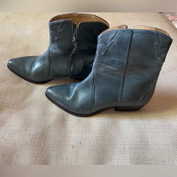 Free People New Frontier Western Boot Turquoise 10 - Picture 5 of 8